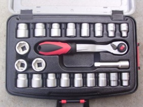 LED Ratchet Handle and Twist Socket Set