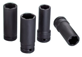 1/2 Dr. Long Twist Socket Set (For Air)