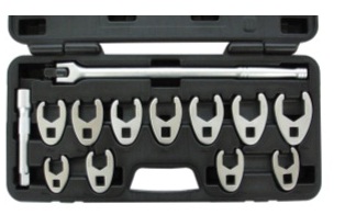 13PC. Professional Metric Crowfoot Wrench Set